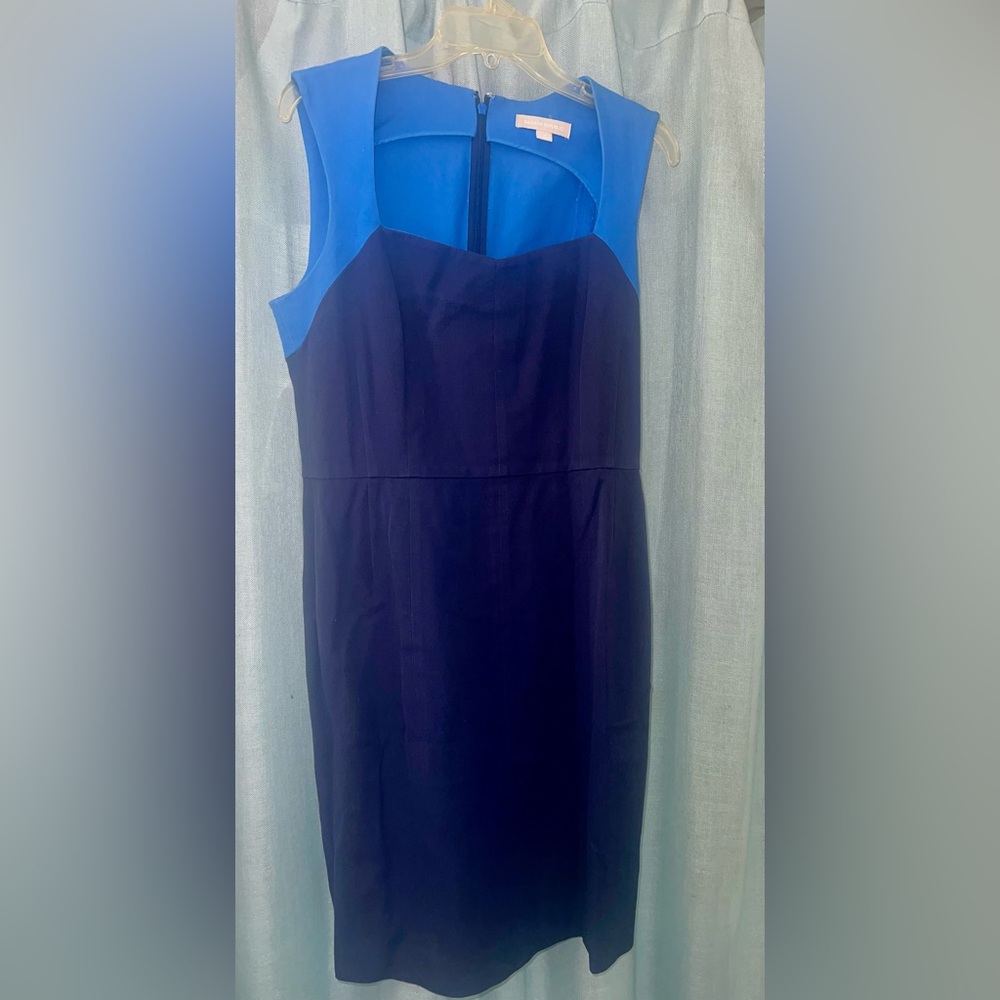 Banana Republic Strapless Blue and Black Dress